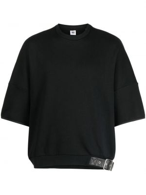 Βαμβακερή μπλούζα με αγκράφα Random Identities μαύρο