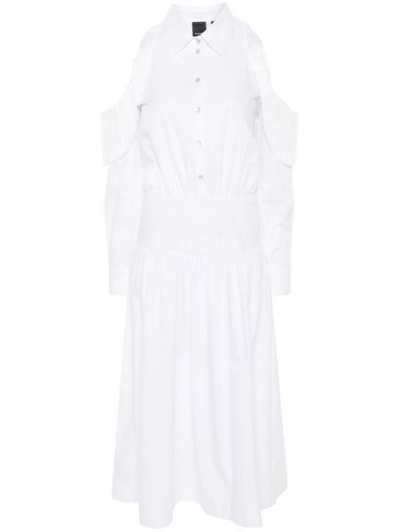 Μίντι φόρεμα Pinko λευκό