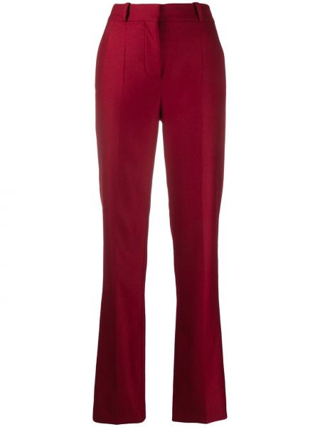 Pantalones de cintura alta Victoria Victoria Beckham rojo