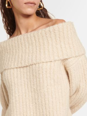 Sweter z kaszmiru Loro Piana beżowy
