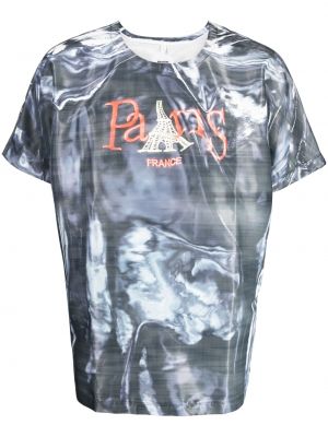 T-shirt aus baumwoll mit print Doublet schwarz