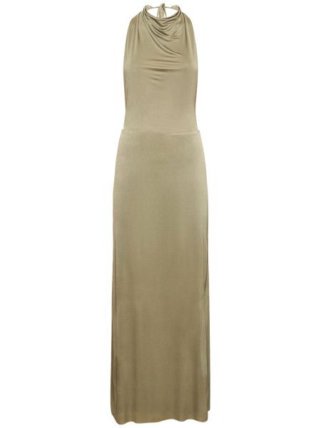 Satin halter-neck kjole Bec + Bridge