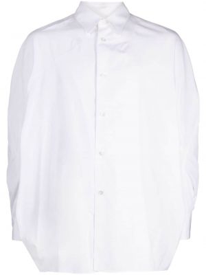 Βαμβακερό πουκάμισο Fumito Ganryu λευκό