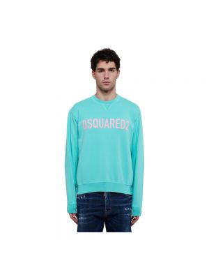 Sweatshirt aus baumwoll Dsquared2 blau