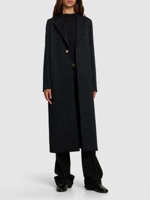 Manteau en néoprène Lanvin noir