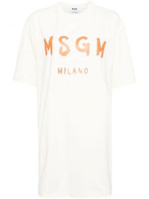 T-shirt mit print Msgm
