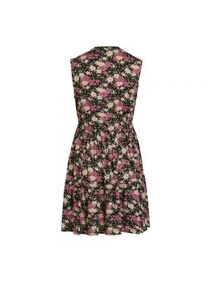 Mini vestido sin mangas de flores con estampado Vila negro