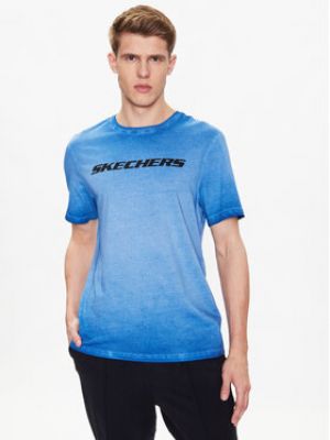 Koszulka Skechers niebieska