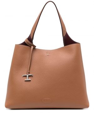 Læder shopping bag Tod's brun