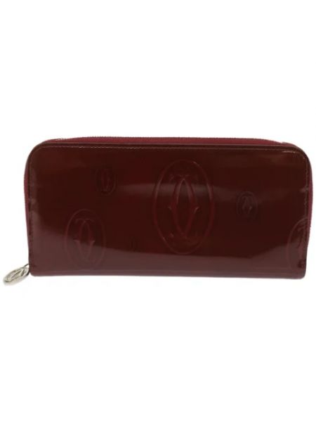 Czerwony portfel skórzany Cartier Vintage