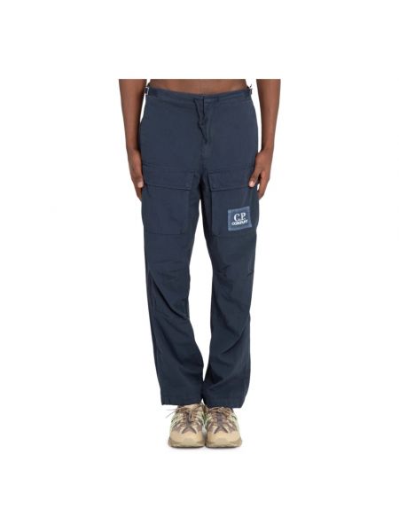 Spodnie slim fit C.p. Company niebieskie