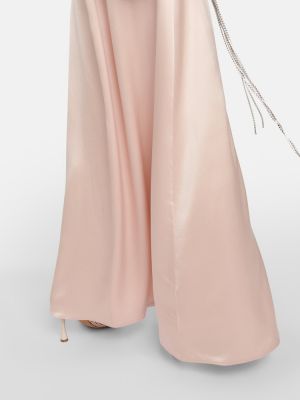 Rochie lunga de mătase Magda Butrym roz