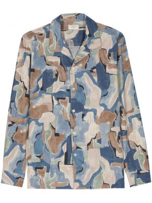 Hemd mit print mit camouflage-print Altea blau