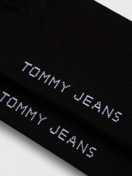 Skarpety z nadrukiem Tommy Jeans czarne