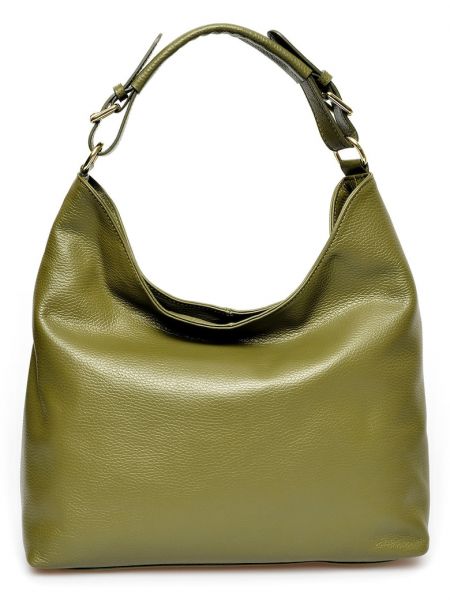 Кожаная сумка через плечо Isabella Rhea зеленая