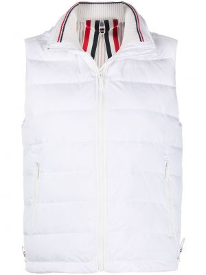 Pruhovaná prešívaná vesta Thom Browne biela
