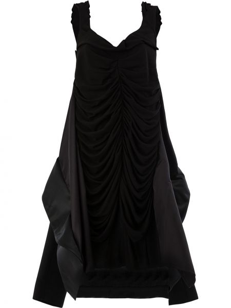 Vestido de noche asimétrico Maison Margiela negro
