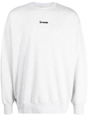 Broderet sweatshirt Izzue grå