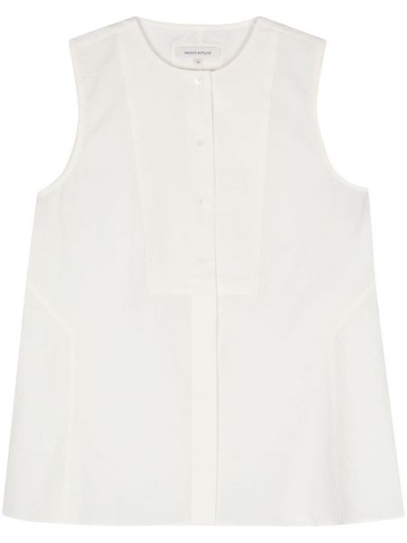 Marškiniai be rankovių Maison Kitsuné balta
