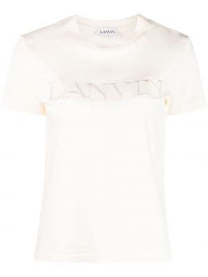 T-krekls ar izšuvumiem Lanvin balts