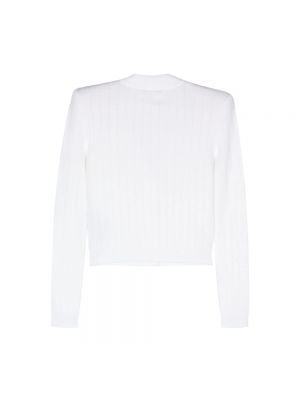 Dzianinowy sweter Balmain biały