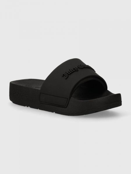 Pantofle na platformě Juicy Couture černé