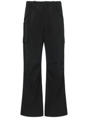 Bombažne kargo hlače Dolce & Gabbana črna