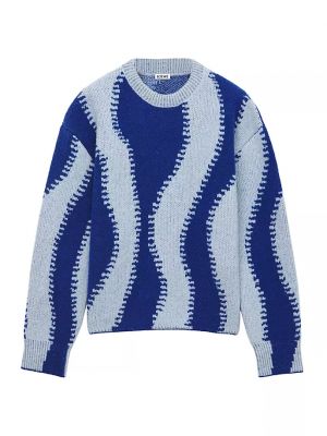 Шерстяной свитер Loewe синий