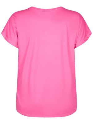 Camicia in maglia Active By Zizzi rosa