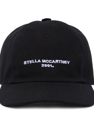 Gorra de algodón Stella Mccartney negro