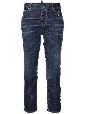 Lavtaljet jeans 7/8 Dsquared2 blå