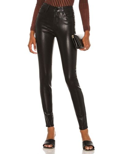 Černé skinny džíny s vysokým pasem L'agence