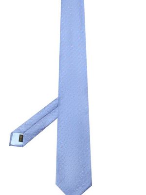 Шелковый галстук Zilli синий
