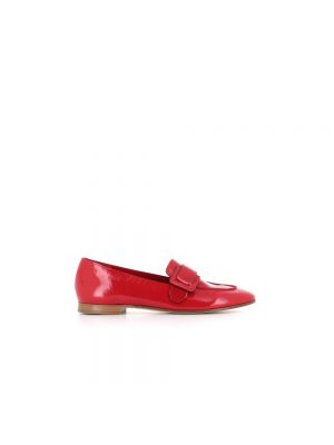 Lakierowane loafers Del Carlo czerwone