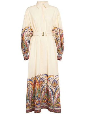 Βαμβακερή μίντι φόρεμα με σχέδιο Etro