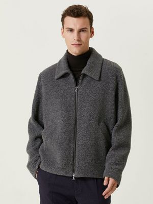Шерстяное пальто Harris Wharf London серое