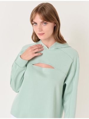 Bluza z kapturem z długim rękawem Jimmy Key zielona