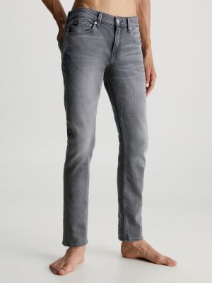 Skinny fit traperice Calvin Klein Jeans siva