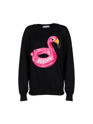 Jacquard sweatshirt Moschino schwarz