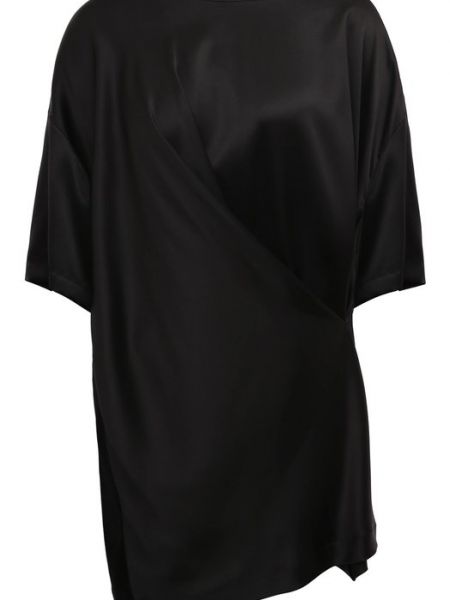 Шелковая блузка Ruban черная