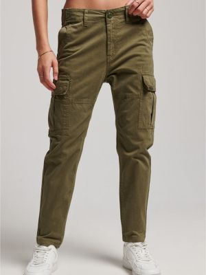 Зеленые брюки карго Superdry