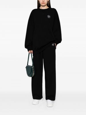 Spodnie sportowe bawełniane Stella Mccartney czarne