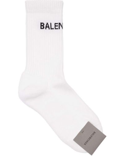 Чорапи с принт Balenciaga бяло