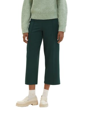 Pantaloni culottes Tom Tailor Denim verde
