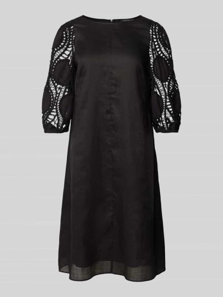 Sukienka midi w jednolitym kolorze Luisa Cerano czarna