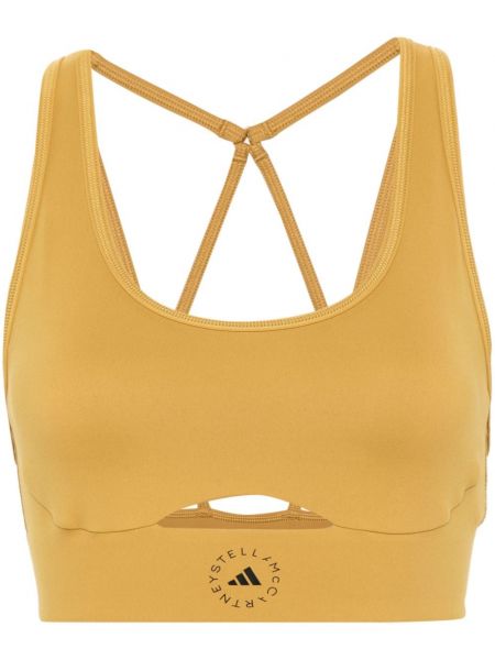 Urheilu rintaliivit Adidas By Stella Mccartney keltainen