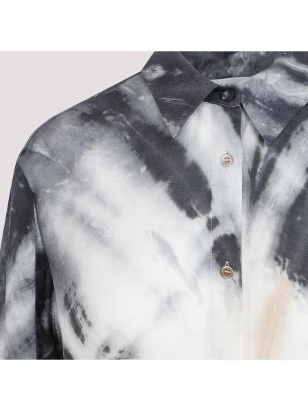 Camisa de lana de seda con estampado de cachemira Gabriela Hearst