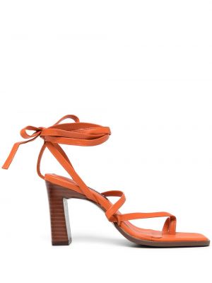 Dabīgās ādas sandales Senso oranžs