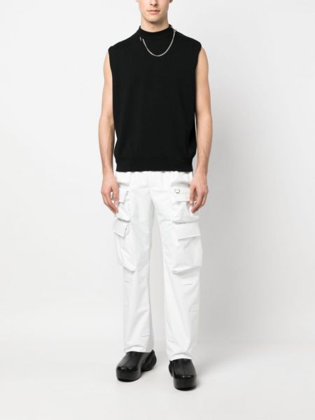 Pantalon cargo avec poches Givenchy blanc