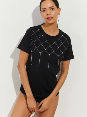 Priliehavé tričko Cool & Sexy čierna